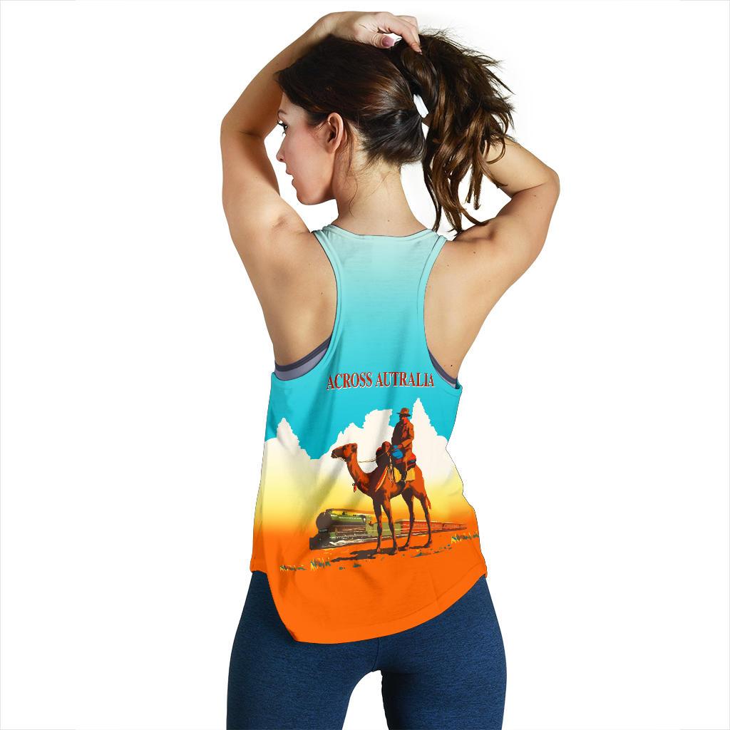 Racerback Tank - Australia Camel Top Tank Railway - Women - Vibe Hoodie