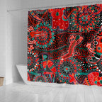 shower-curtains-aboriginal-animal-dot-acrylic-paint