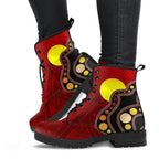 aboriginal-leather-boots-australia-aboriginal-lives-matter-flag-circle-dot-painting-art-boots