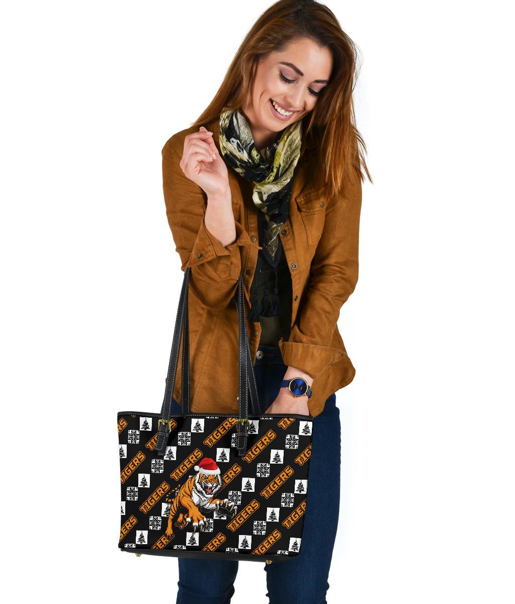 wests-christmas-small-leather-tote-tigers-fancy