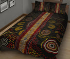 quilt-bed-set-aboriginal-dot-panting-art-stripe-lines