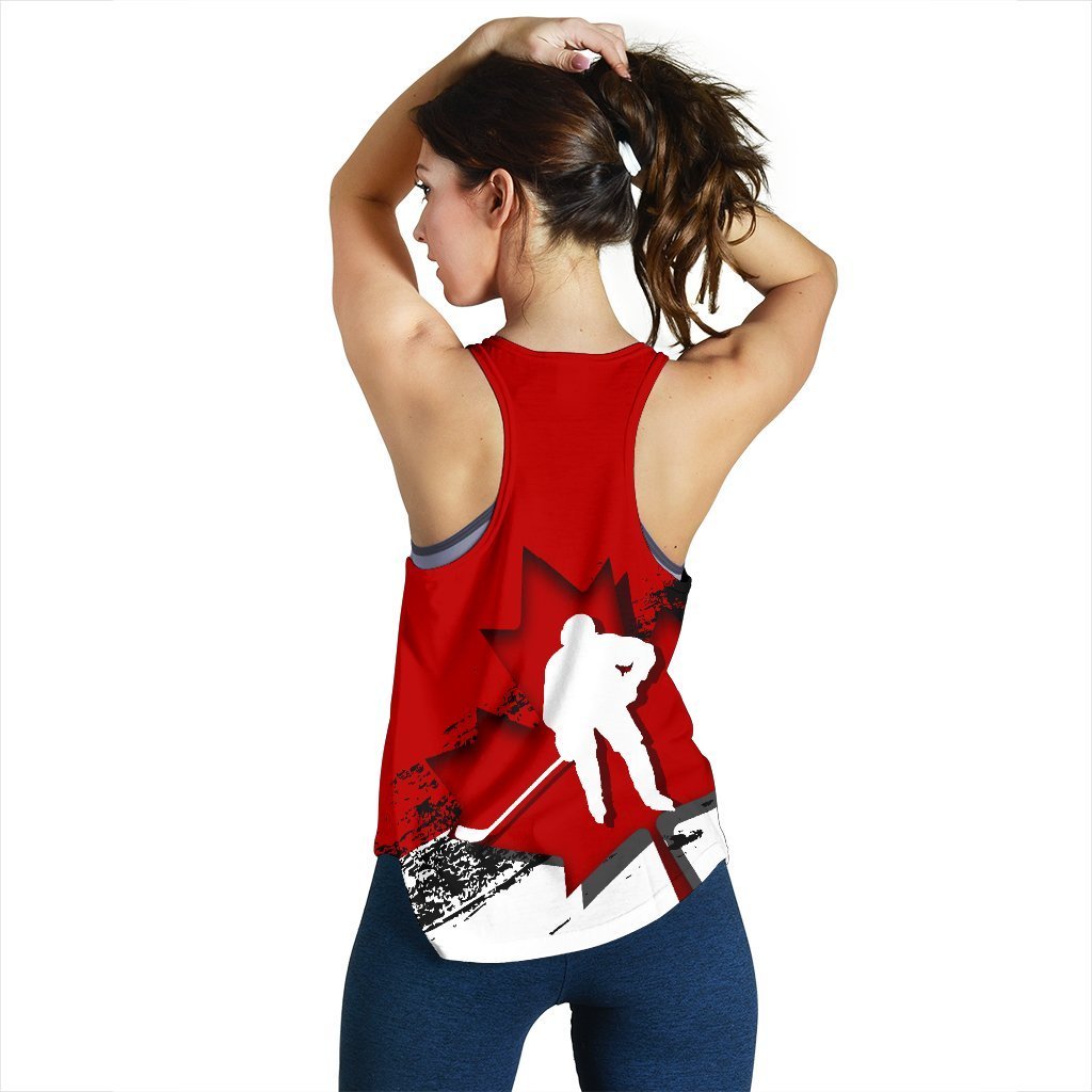 Canada Racerback Tank - Maple Leaf Hockey (Women) - Vibe Hoodie