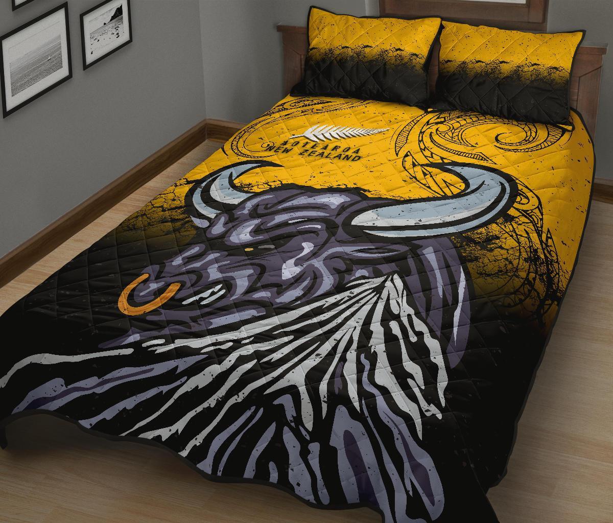 new-zealand-maori-quilt-bed-set-taranaki-bull