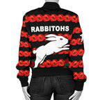 south-sydney-rabbitohs-womens-bomber-jacket-anzac-day-poppy-flower-vibes