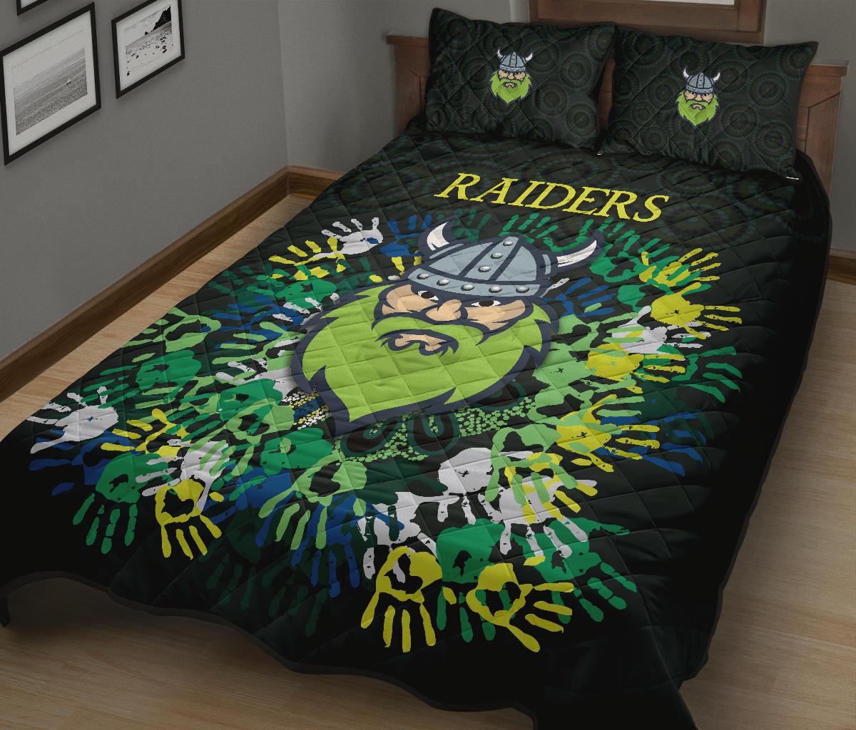 canberra-quilt-bed-set-raiders-viking-simple-indigenous