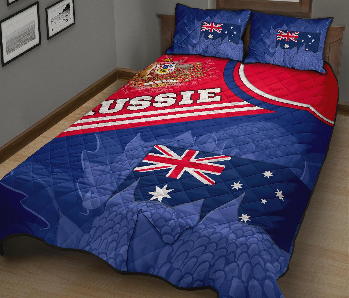 quilt-bed-set-aus-flag-and-coat-of-arms-quilt-cover-set-waratah-flowers