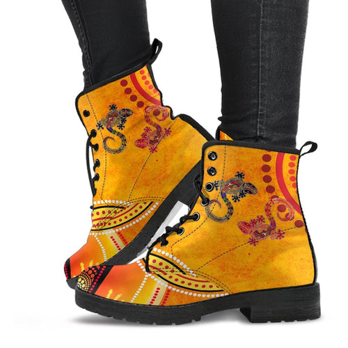 aboriginal-leather-boots-couple-aboriginal-lizards