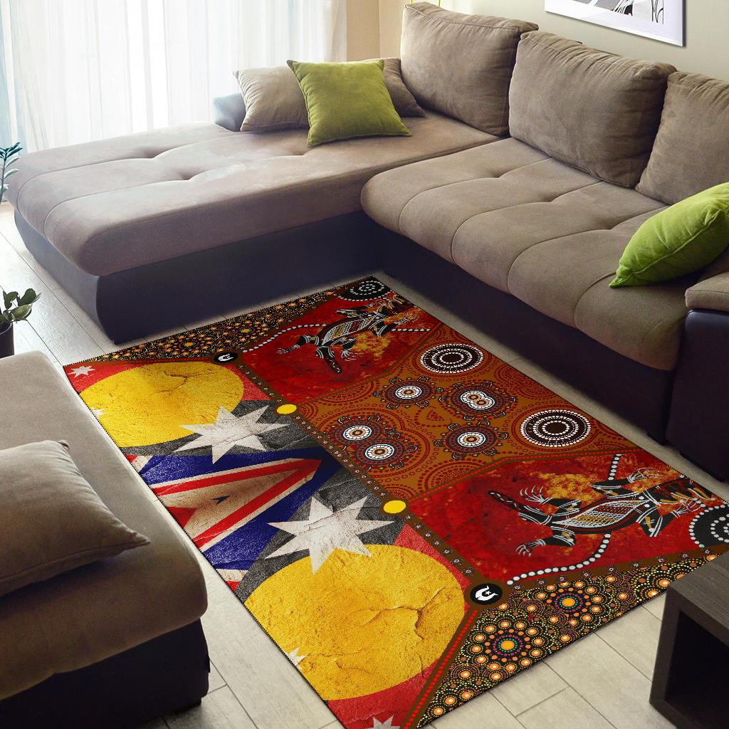 area-rug-aboriginal-dot-painting-flags-crocodile