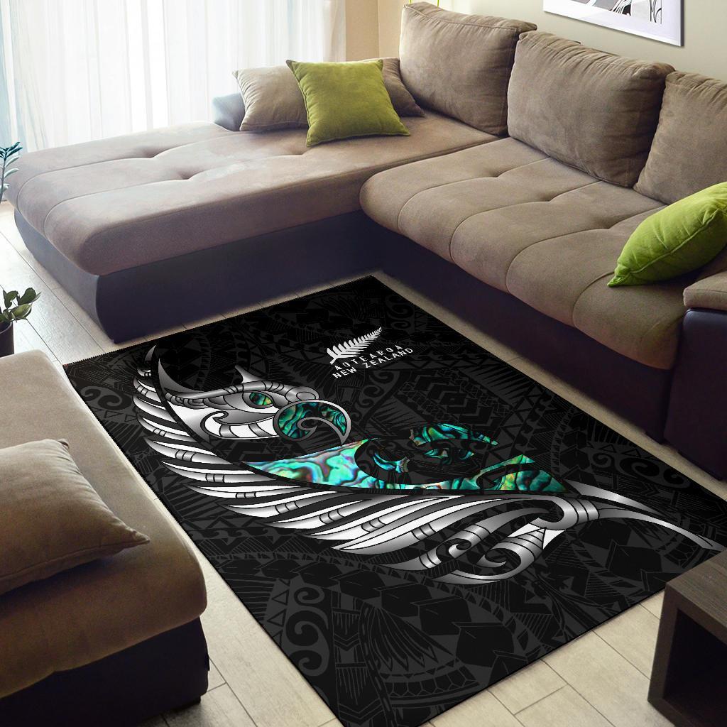 new-zealand-area-rug-manaia-paua-fern-wing-white