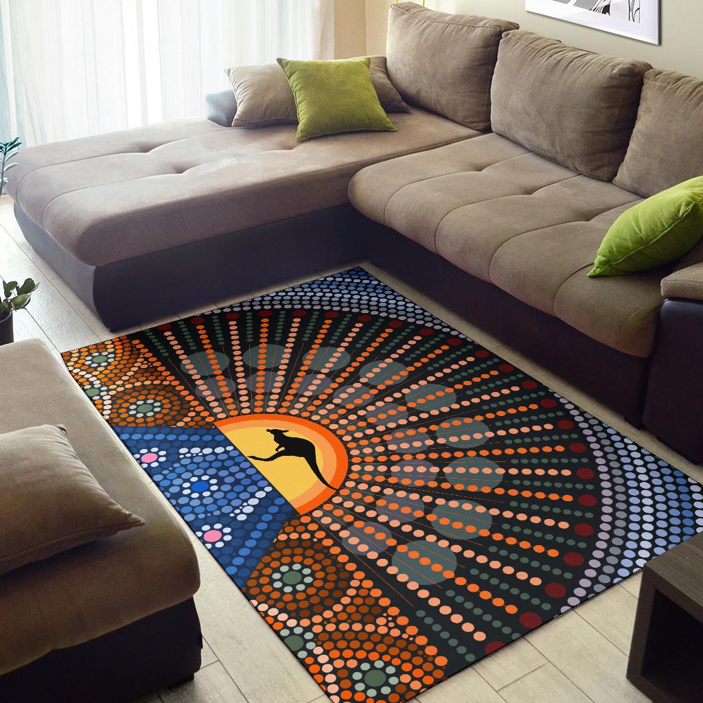 area-rug-aboriginal-dot-painting-rug-kangaroo-ver03