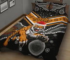 wests-christmas-quilt-bed-set-tigers-indigenous