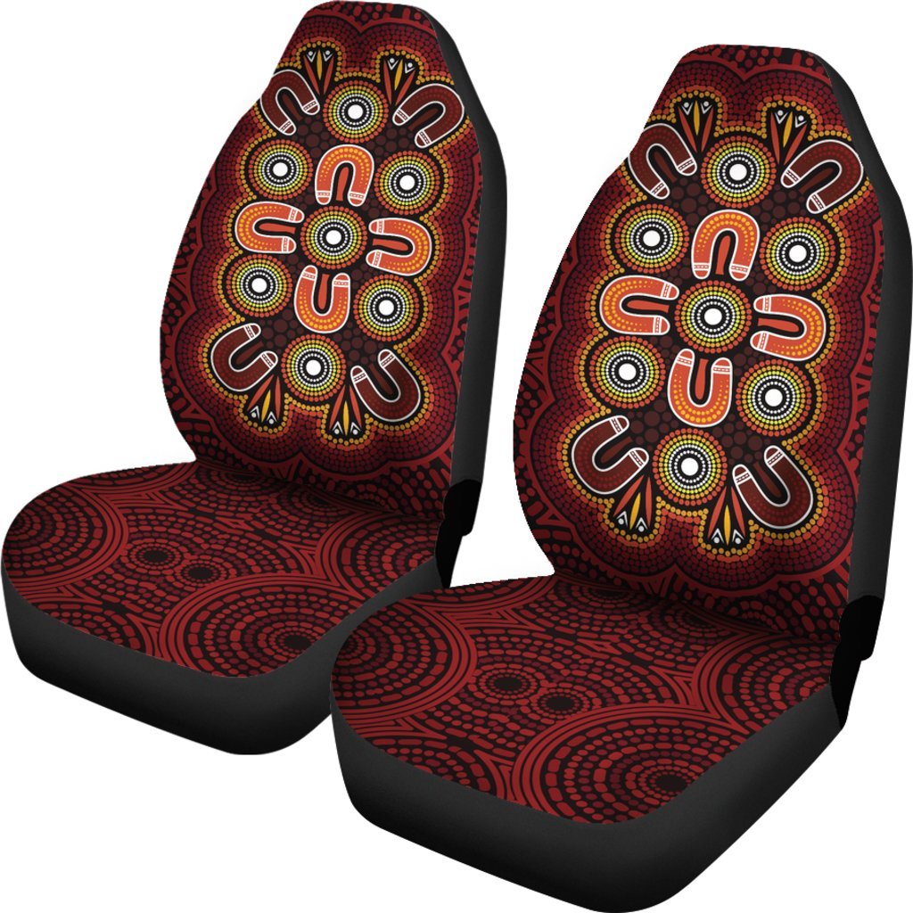 aboriginal-car-seat-covers-aboriginal-dot-painting-flowers-style