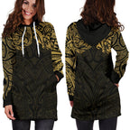 new-zealand-womens-hoodie-dress-maori-polynesian-tattoo-gold