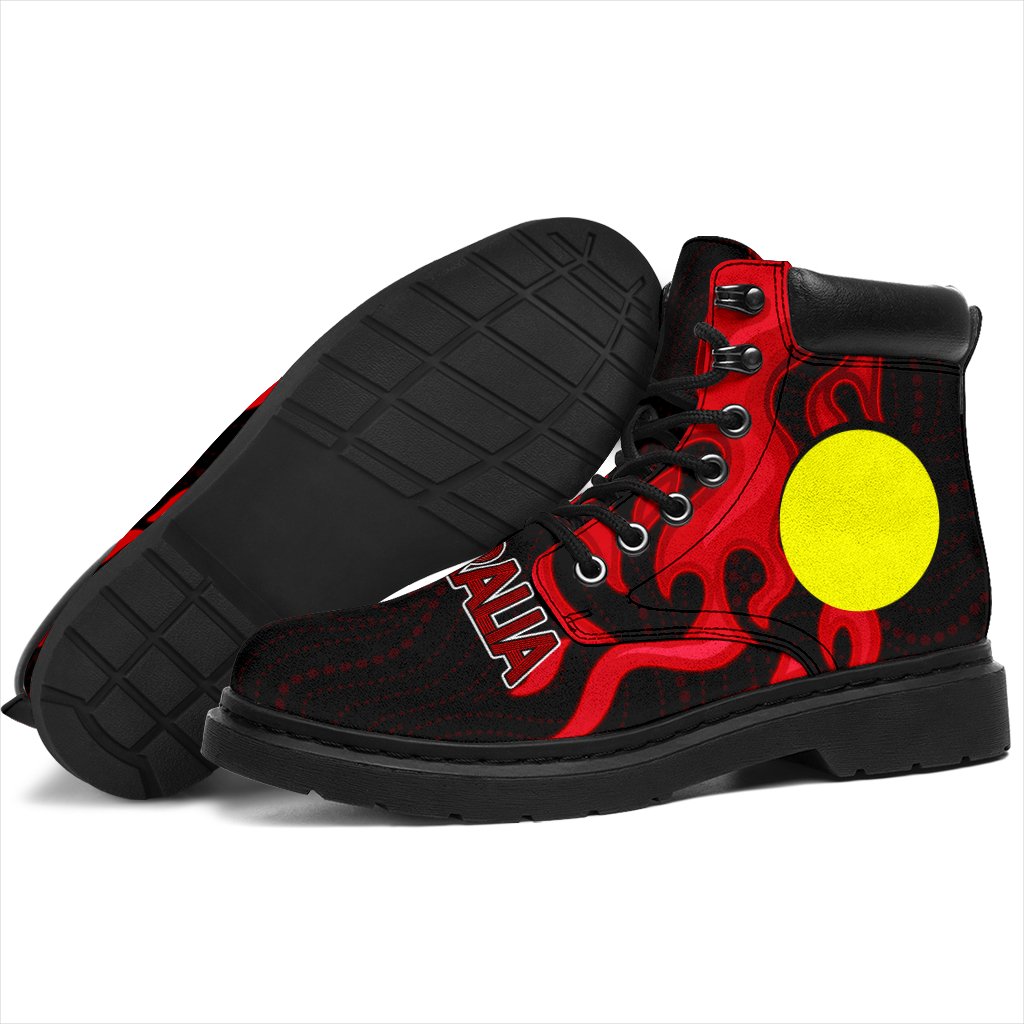 aboriginal-boots-flame-sun-patterns-indigenous-colors-all-season