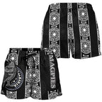 Magpies All Over Print Women's Shorts Aboriginal - Vibe Hoodie
