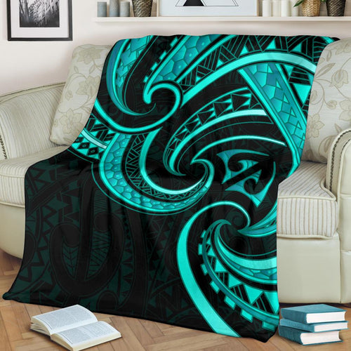 new-zealand-maori-mangopare-premium-blanket-polynesian-turquoise