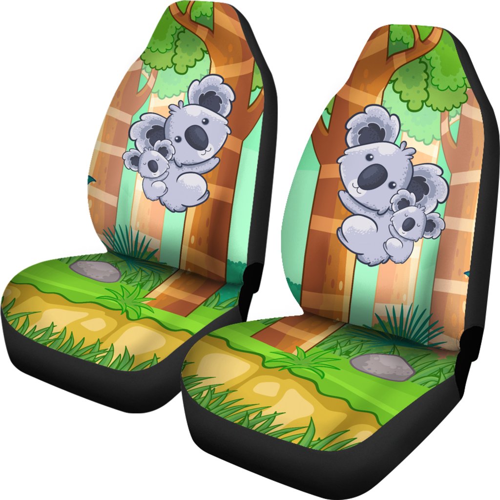 koala-car-seat-covers-koala-seat-covers-family-so-cute-in-forest-universal-fit