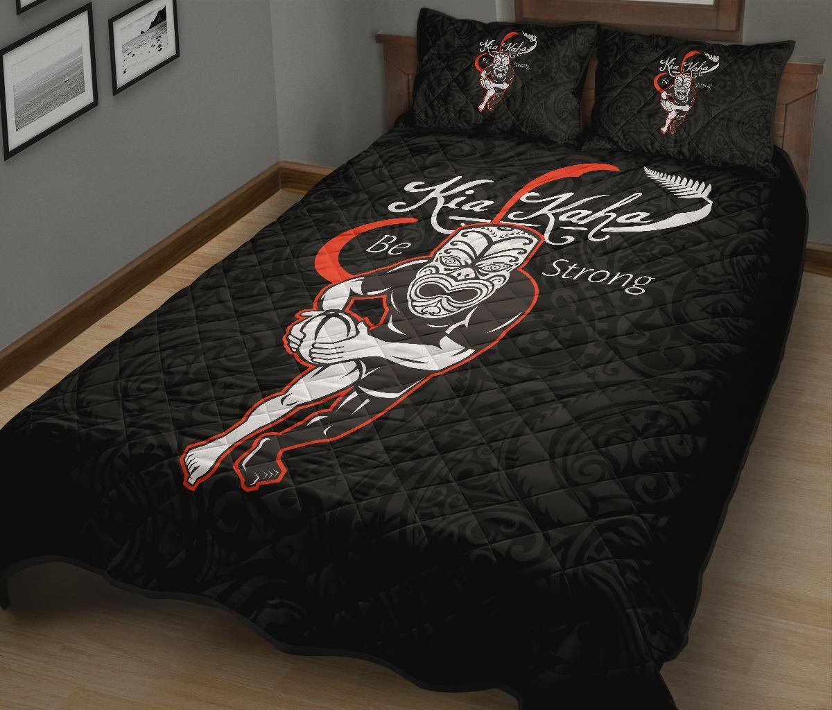 rugby-kia-kaha-be-strong-quilt-bed-set-black-version-2