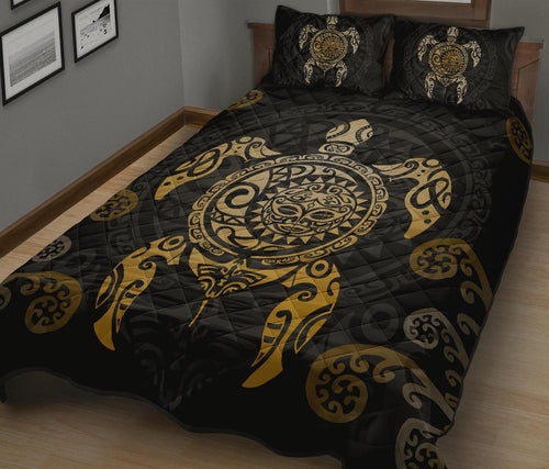 maori-turtle-quilt-bed-set-gold