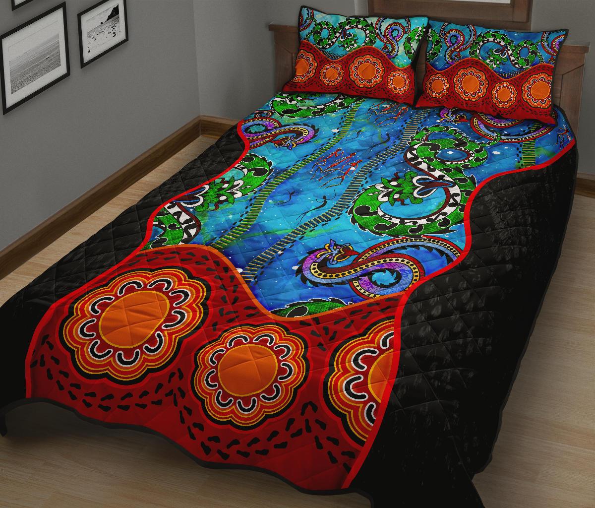 aboriginal-quilt-bed-set-aussie-indigenous-patterns-blue