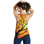 Aboriginal Women's Racerback Tank - Tree In Spring Season - Vibe Hoodie