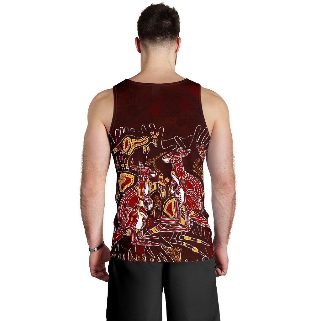 custom-aboriginal-mens-tank-top-kangaroo-family-with-hand-art