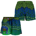 Torres Strait  All Over Print Women's Shorts - Dhari And Dot Patterns - Vibe Hoodie