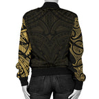 new-zealand-womens-bomber-jacket-maori-polynesian-tattoo-gold