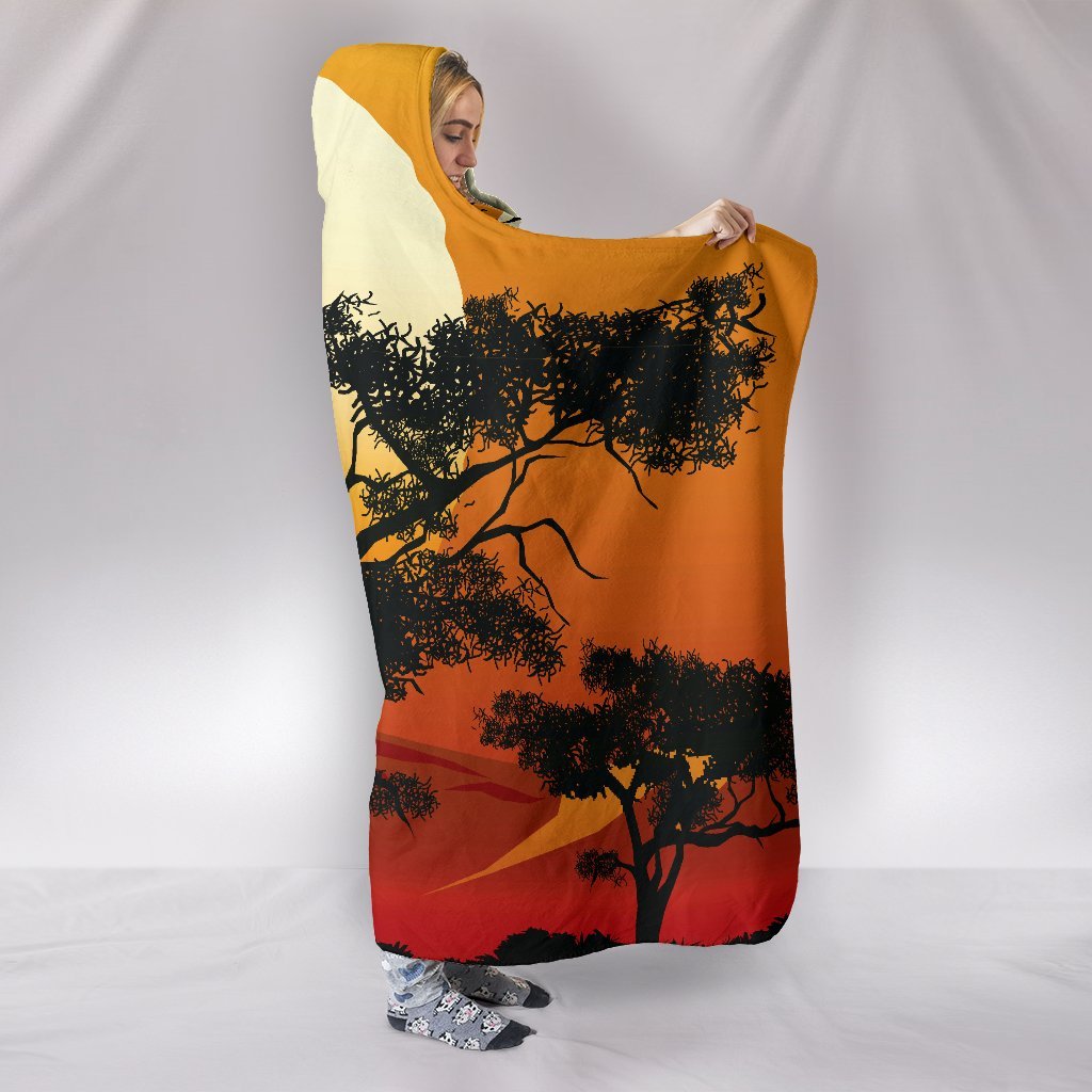 hooded-blanket-sunset-and-tree-in-australia