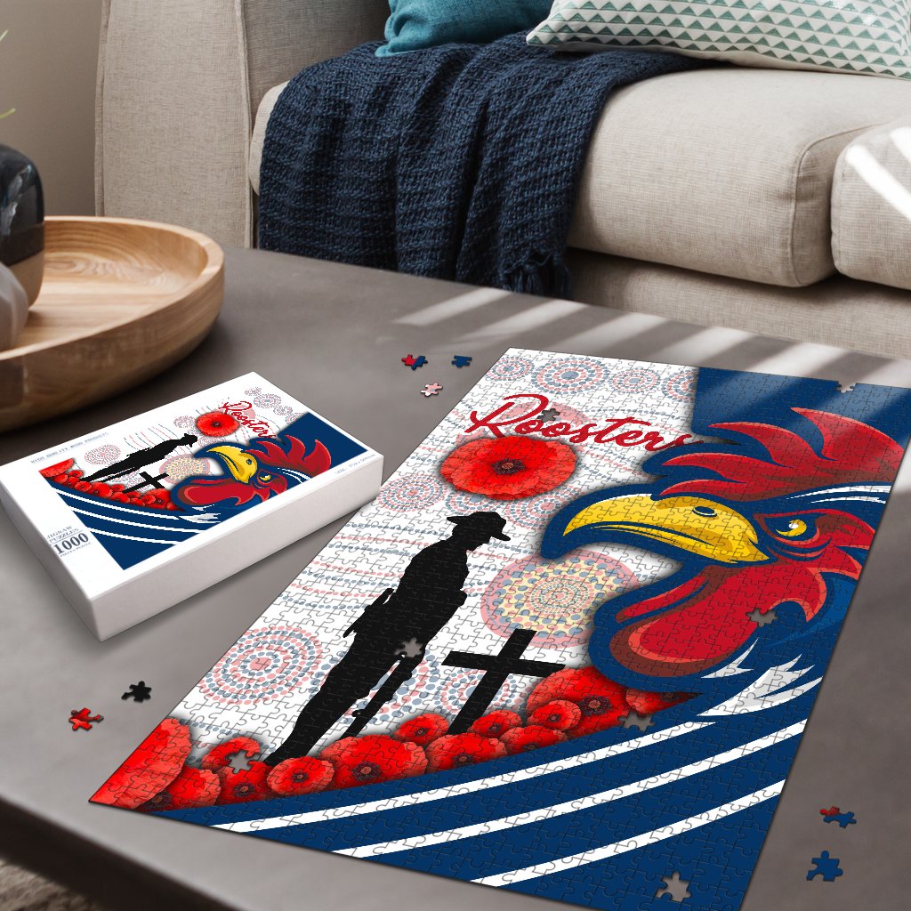 australia-roosters-premium-wood-jigsaw-puzzle-anzac-day-three-tiles-style