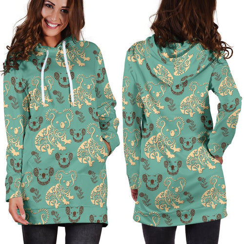 aboriginal-hoodie-dress-koala-patterns-so-cute