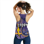 Storm Women Racerback Tank Simple Indigenous - Purple - Vibe Hoodie
