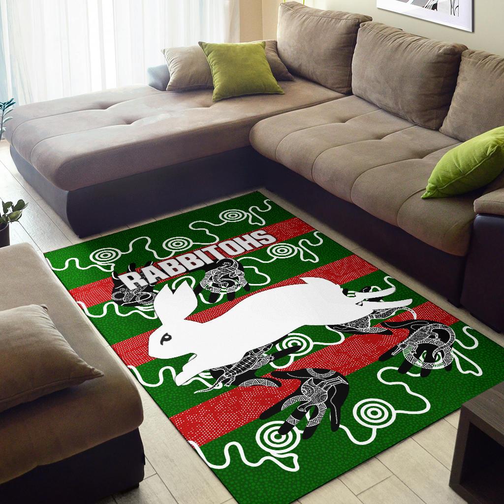 rabbitohs-area-rug-animals-aboriginal