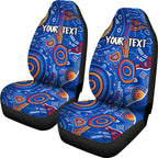 custom-text-aboriginal-car-seat-cover-indigenous-footprint-patterns-blue-color