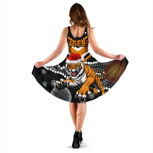 Wests Christmas Women's Dress Tigers Indigenous - Vibe Hoodie