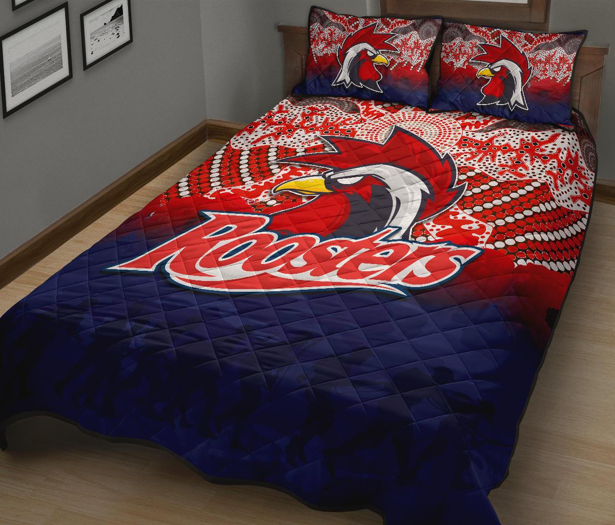 roosters-quilt-bed-set-anzac-day-aboriginal