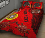 custom-text-1saustralia-quilt-cover-set-aboriginal-dot-patterns-turtle