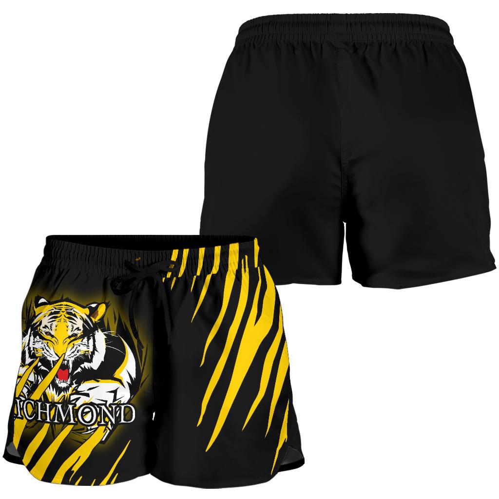 Richmond Tigers All Over Print Women's Shorts - Vibe Hoodie