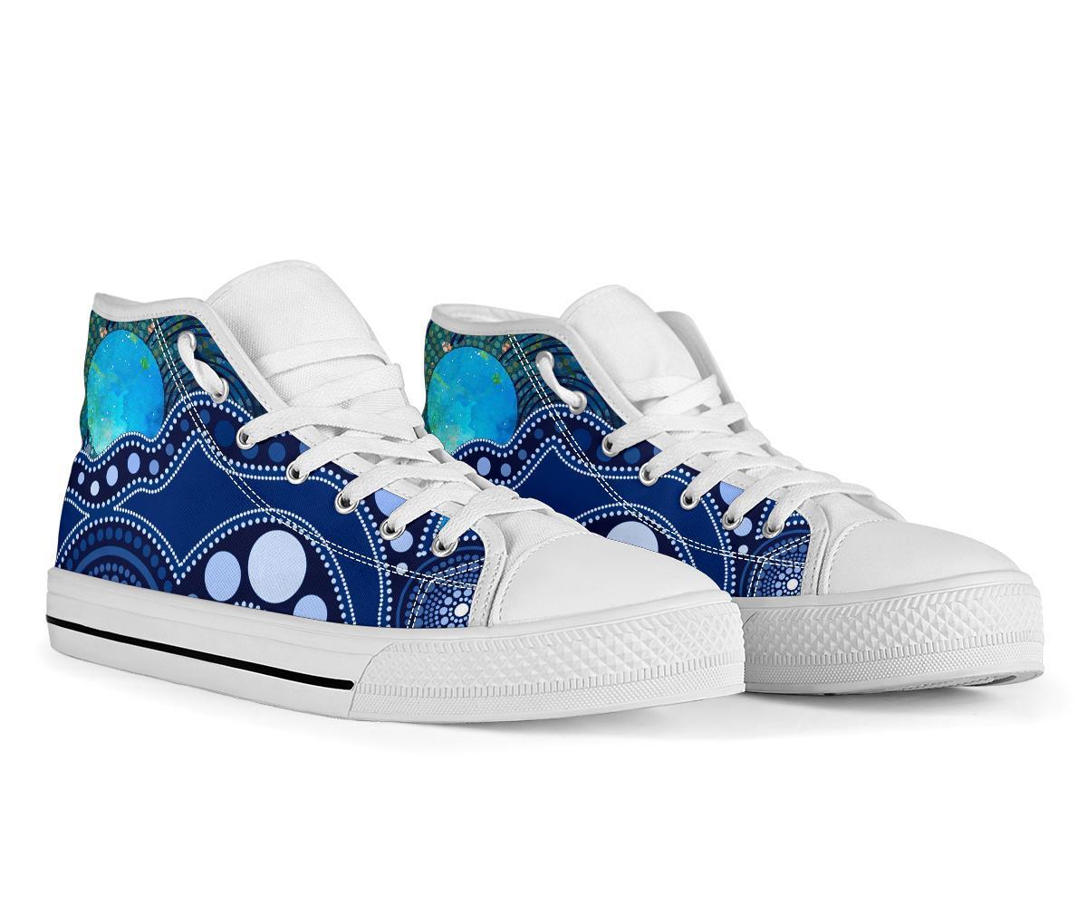 aboriginal-high-top-shoe-australia-indigenous-flag-circle-dot-painting-art-blue
