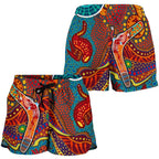 Aboriginal Women's Shorts - Indigenous Boomerang - Vibe Hoodie