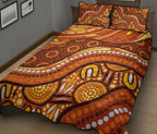 aboriginal-quilt-bed-set-landscape-and-the-sun-dot-painting-art