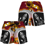 Aboriginal Shorts, Lizard Patterns Boomerang Indigenous Dot Painting Women - Vibe Hoodie