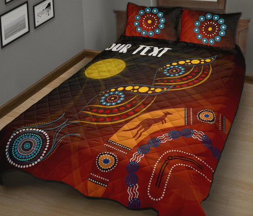 personalised-quilt-bed-set-flowers-on-the