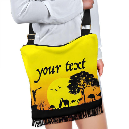 custom-text-boho-handbags-sunset-australia-view