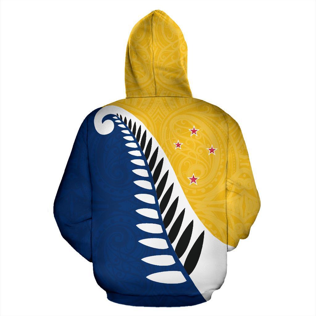 koru-fern-new-zealand-hoodie-yellow