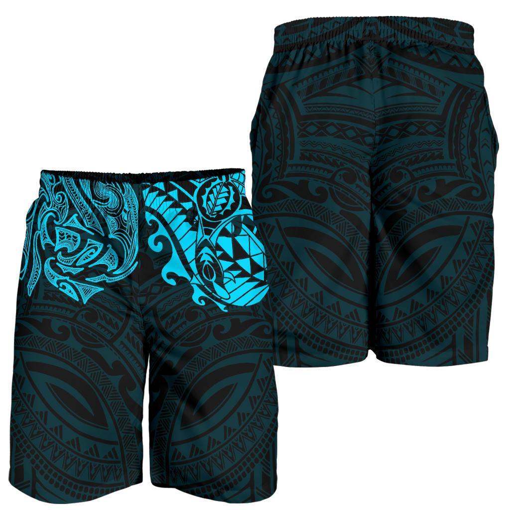 new-zealand-all-over-print-mens-shorts-maori-polynesian-tattoo-blue