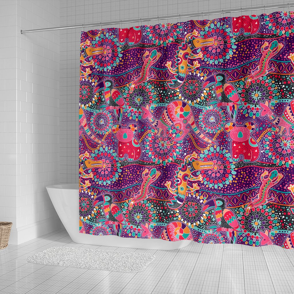 shower-curtain-aboriginal-patterns-curtain-australian-animals