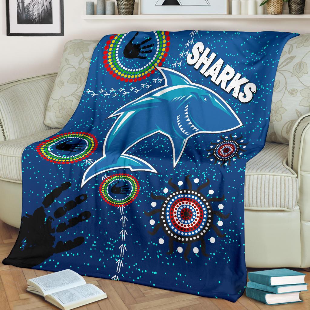 naidoc-sharks-premium-blanket-cronulla-aboriginal-style