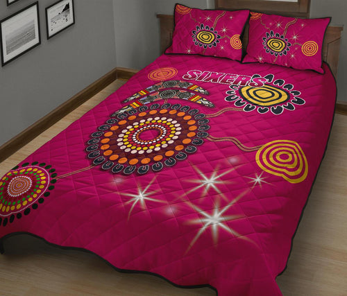 sydney-quilt-bed-set-sixers-indigenous-magenta
