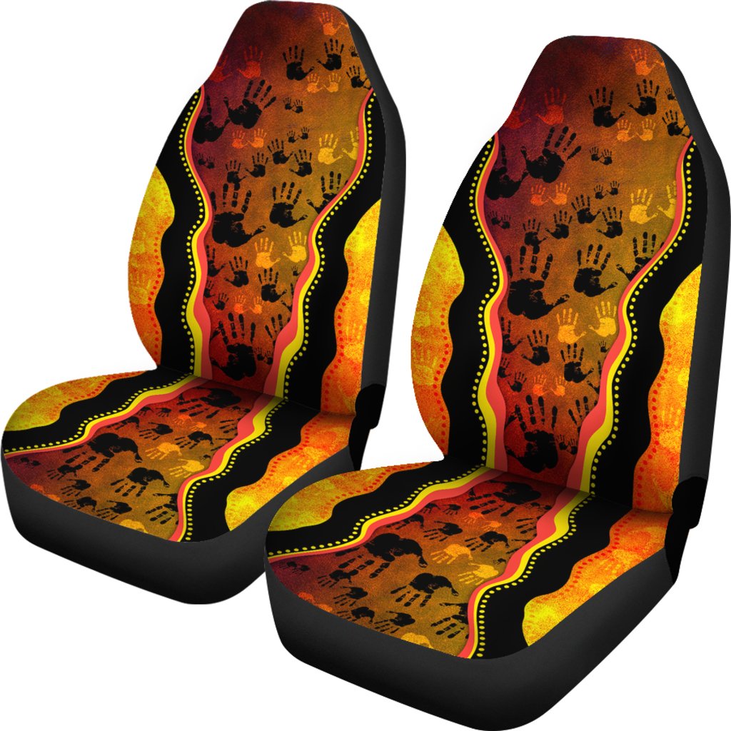 car-seat-covers-aboriginal-rock-painting-hand-art-golden-style